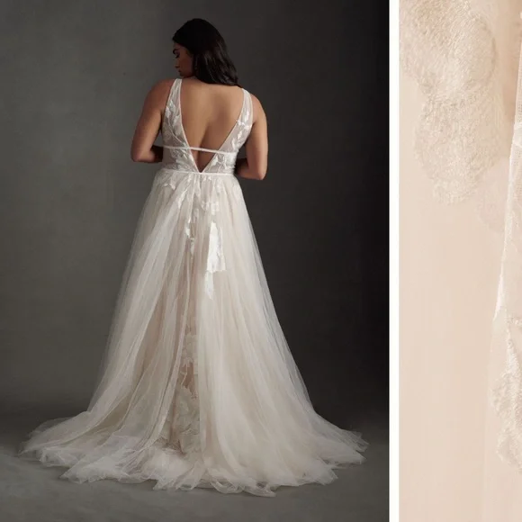 Willowby by Watters Hearst A-Line Tulle Wedding Gown - Picture 6 of 8